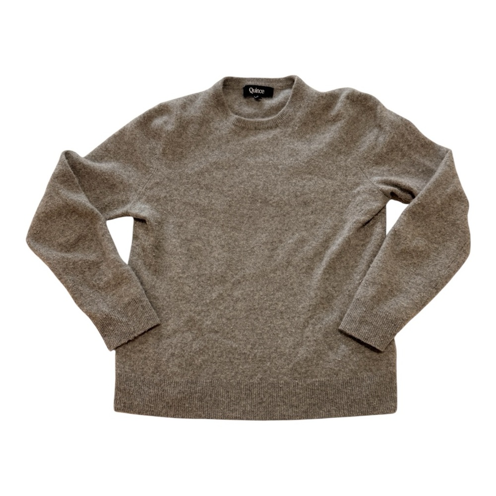 Quince Gray Crewneck Cashmere Sweater